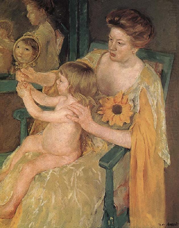 Mother and  son, Mary Cassatt
